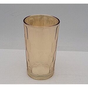 Jeannette Marigold Hex Optic‎ Iridescent Honeycomb Glass